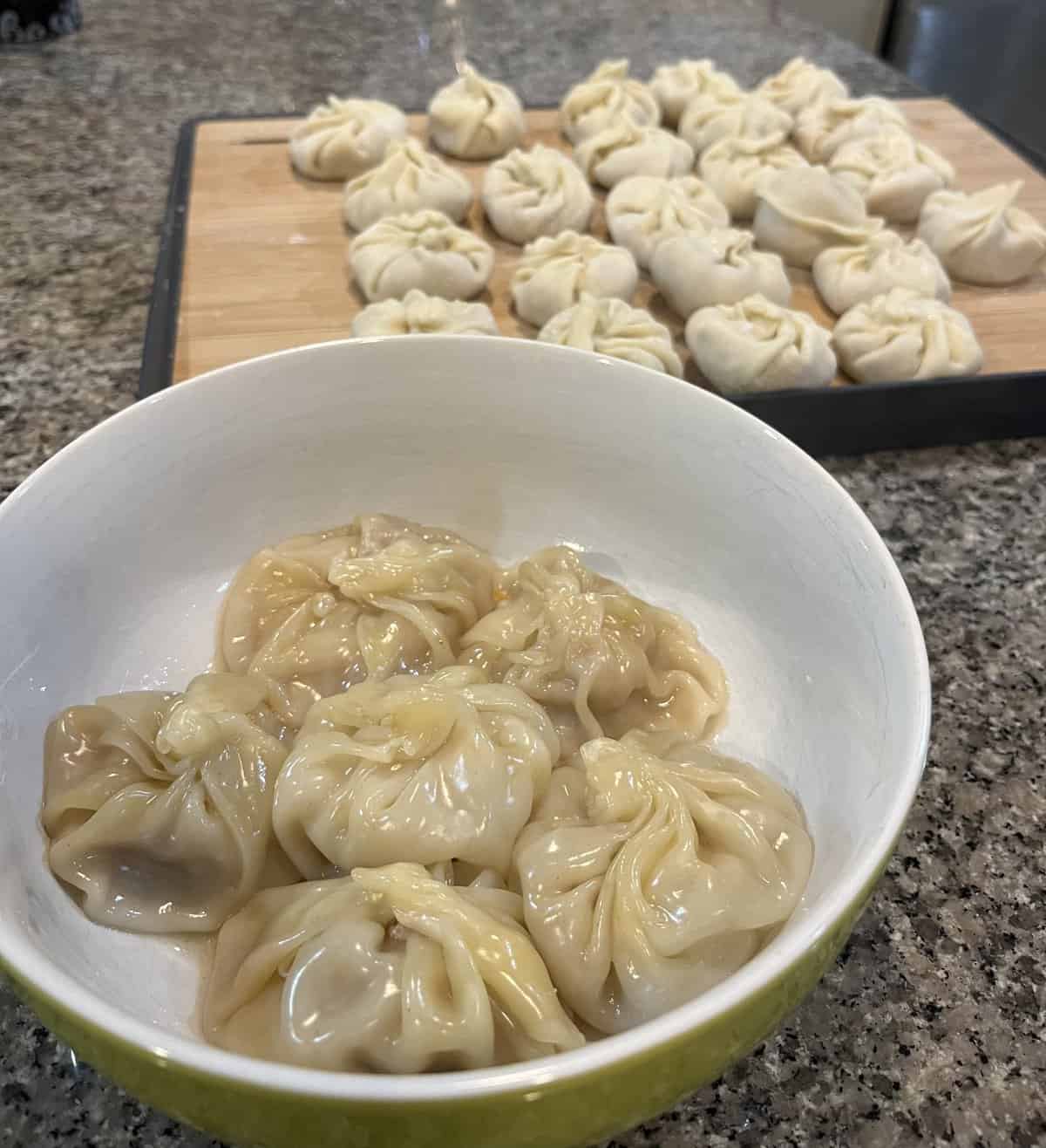 xialongbao soup dumpling cooked and prepared