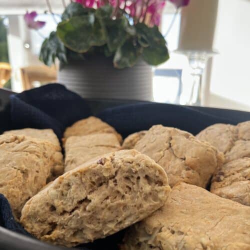 gluten free apple and walnut scones